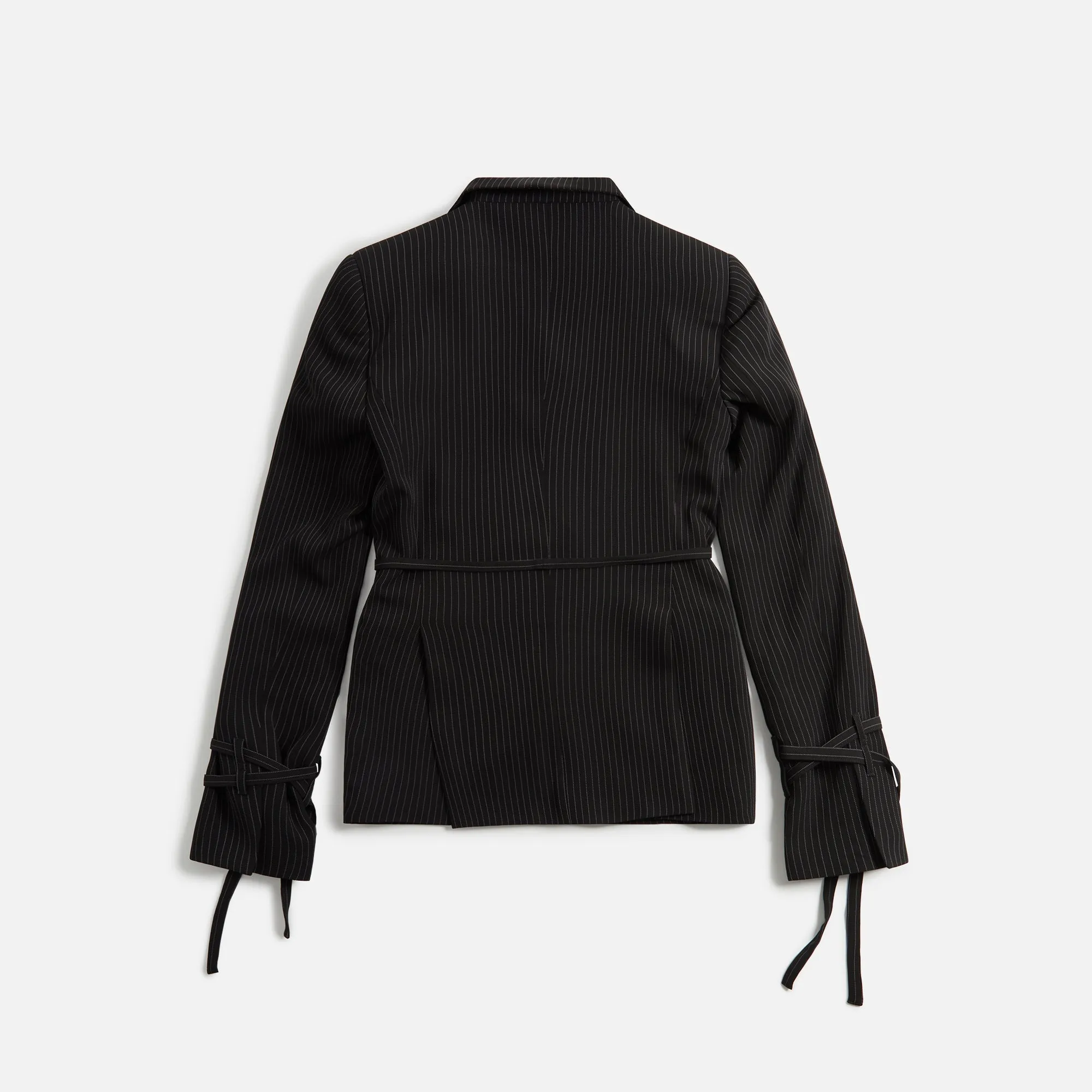 Ottolinger Asymmetric Pinstripe Blazer - Black sold by Kith product image thumbnail 2