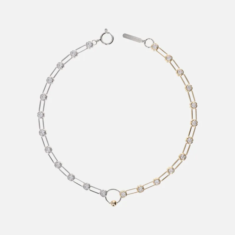 Justine Clenquet Alva Necklace - Gold / Palladium sold by Kith