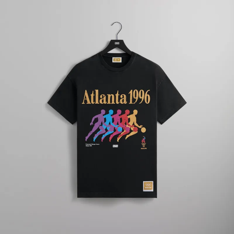 Kith for Olympics Heritage Atlanta Basketball Vintage Tee - Black sold by Kith
