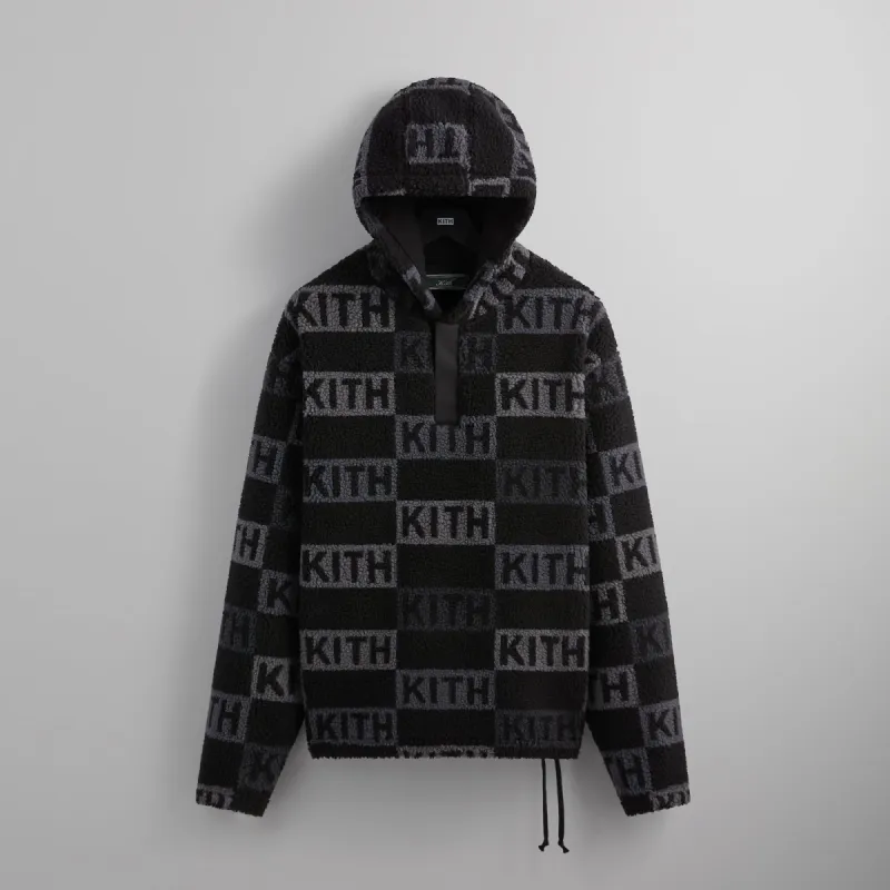 Kith Merrick Sherpa Hoodie - Black sold by Kith