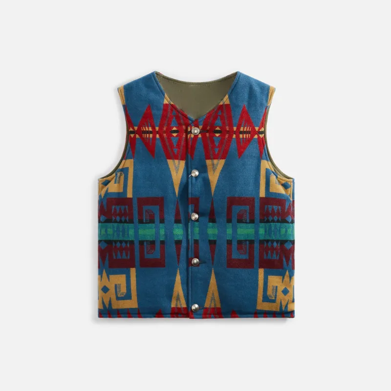 Visvim Kora Down Vest - Blue made by Visvim