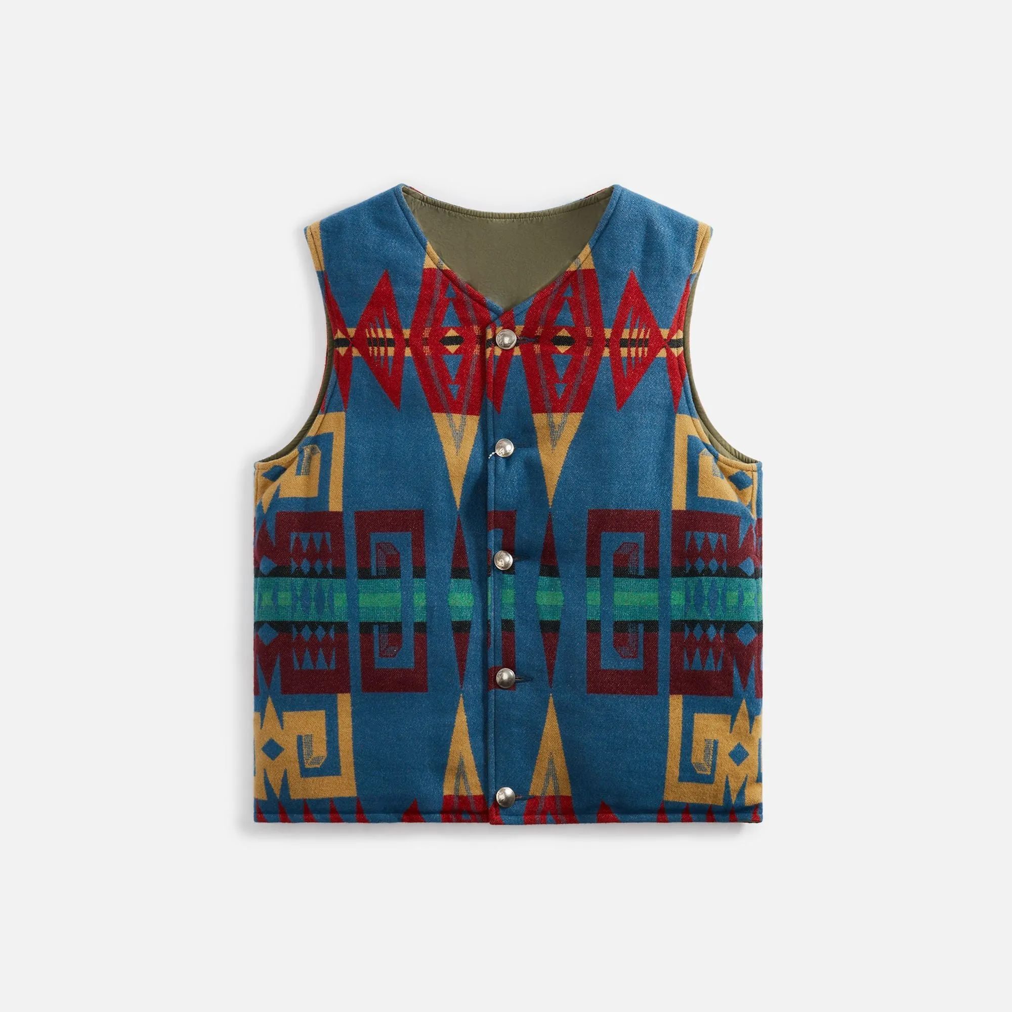 Visvim Kora Down Vest - Blue sold by Kith