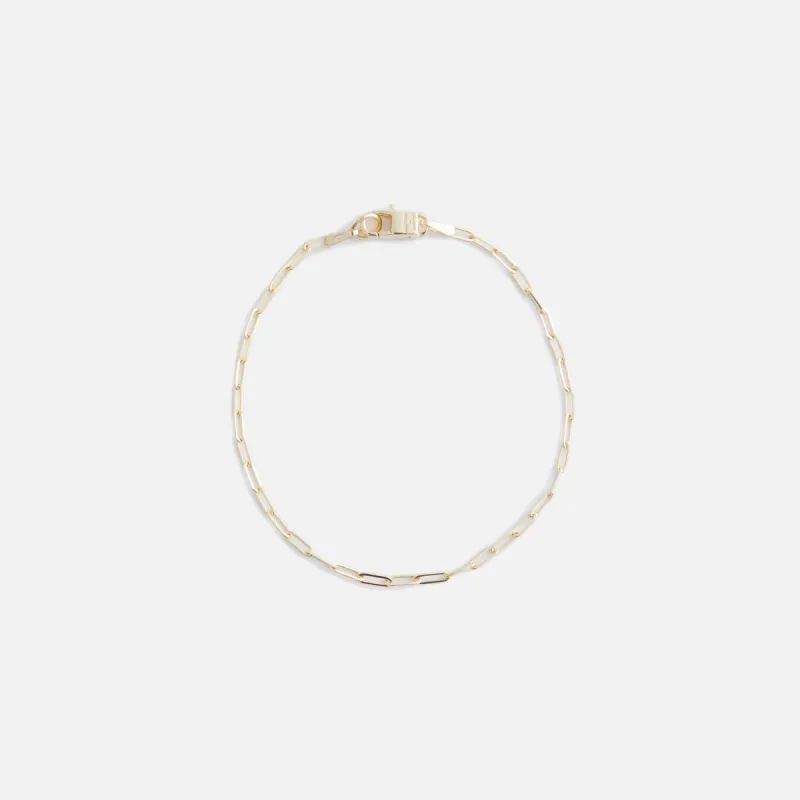 Hatton Labs Paper Clip Bracelet S - Gold sold by Kith