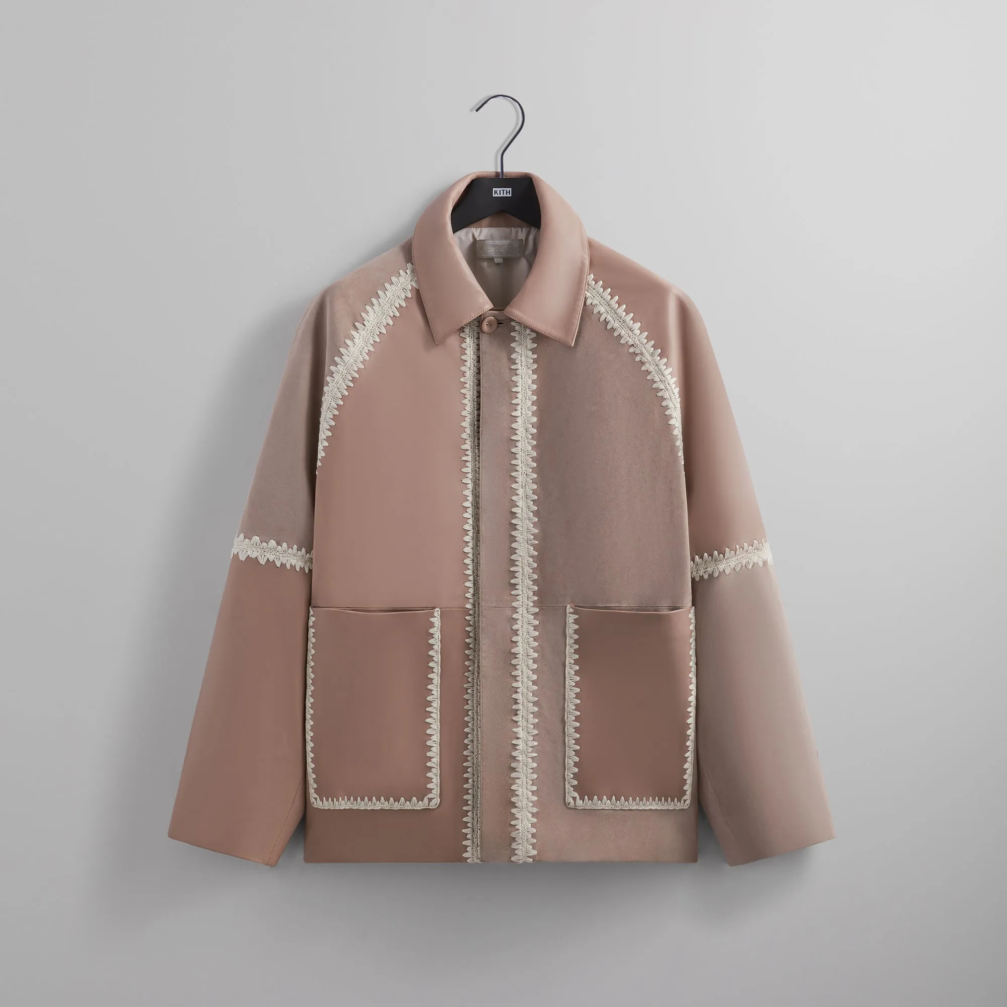 Kith Suede Combo Niko Jacket - Mound sold by Kith