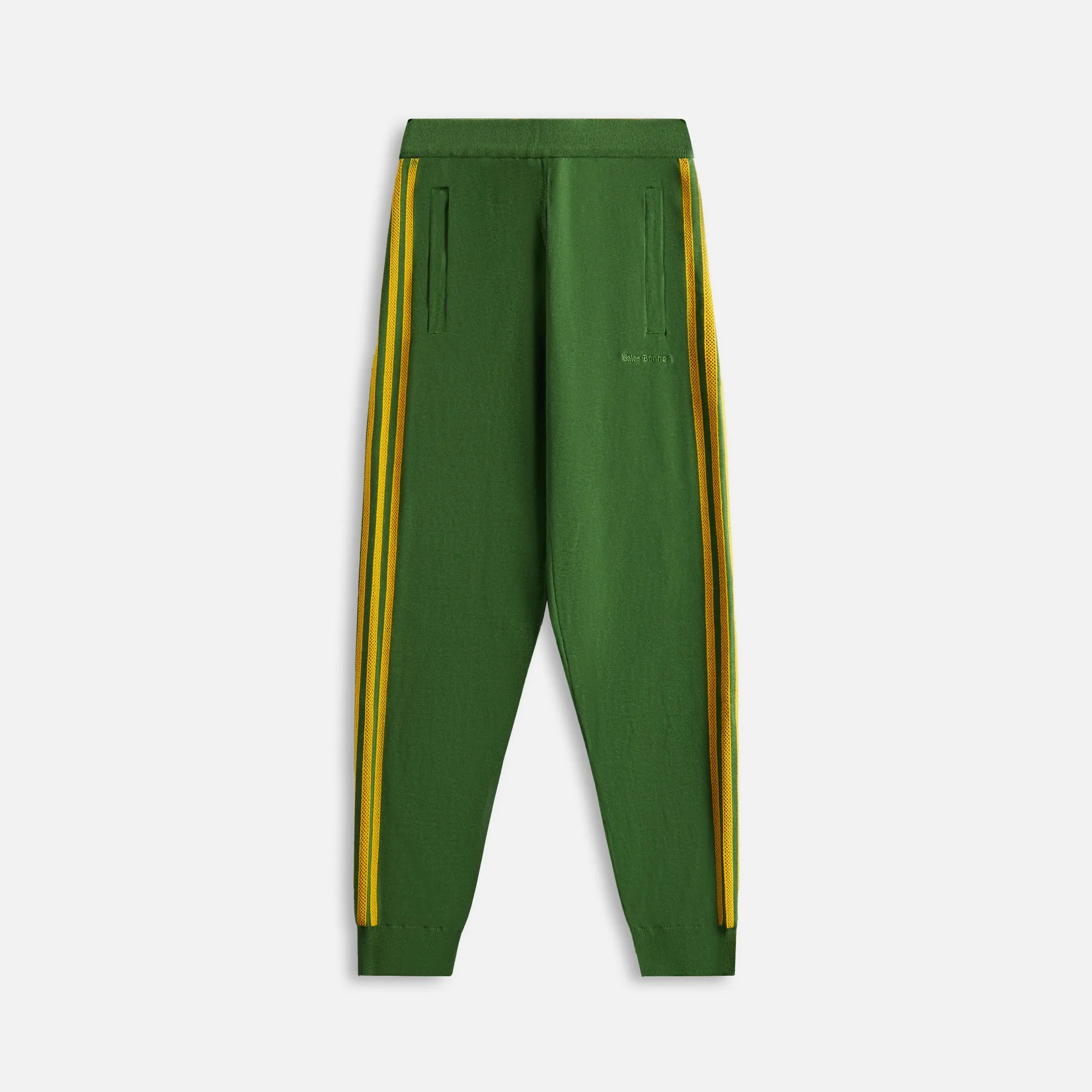 adidas Originals by Wales Bonner Knit Track Pants - Gold / Green sold by Kith