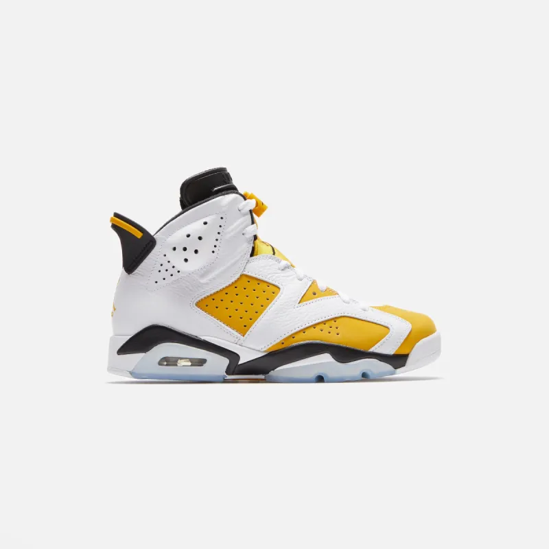 Jordan Air Jordan 6 Retro - White / Yellow Ochre / Black sold by Kith