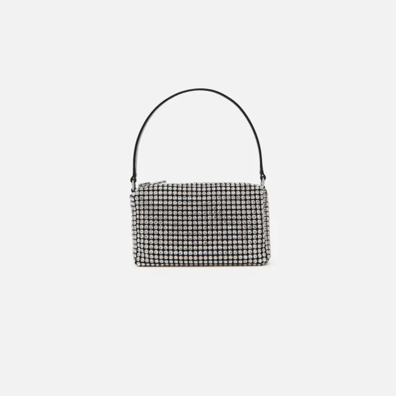 Alexander Wang Heiress Medium Pouch - White Crystals made by Alexander Wang