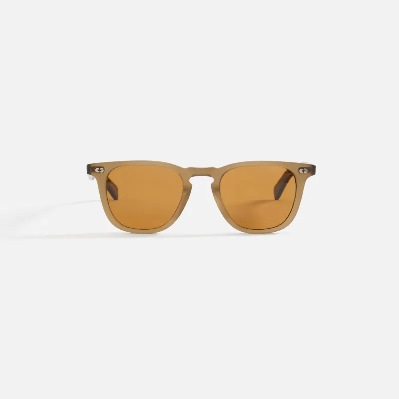 Garrett Leight Brooks x Sun - Matte Olio / Pure Coffee sold by Kith