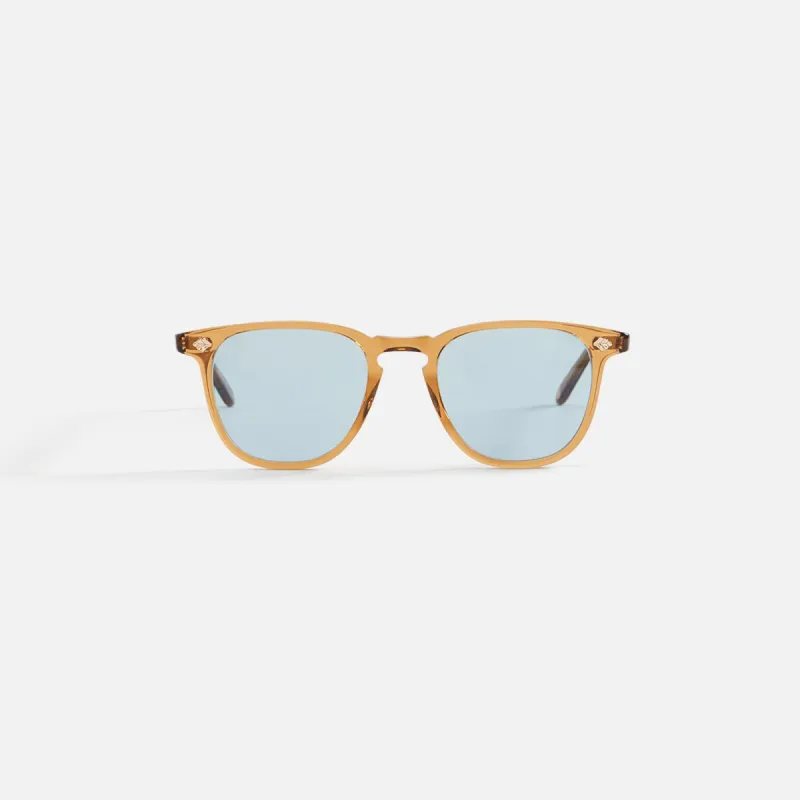 Garrett Leight Brooks II Sun - Caramel / Pure Blue sold by Kith