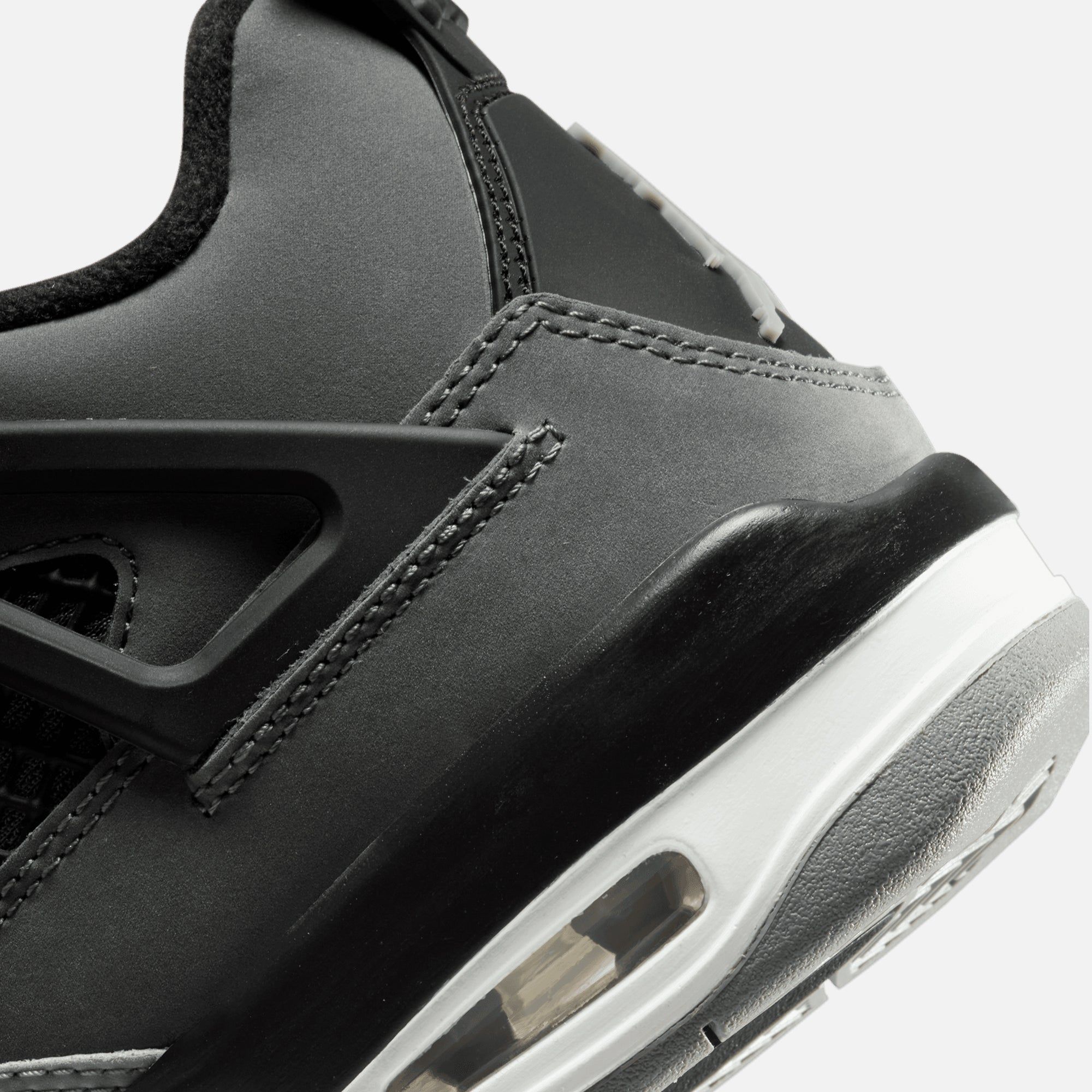 Nike GS Air Jordan 4 Retro - Dark Grey / Infrared 23 / Black / Cement Grey sold by Kith product image thumbnail 7