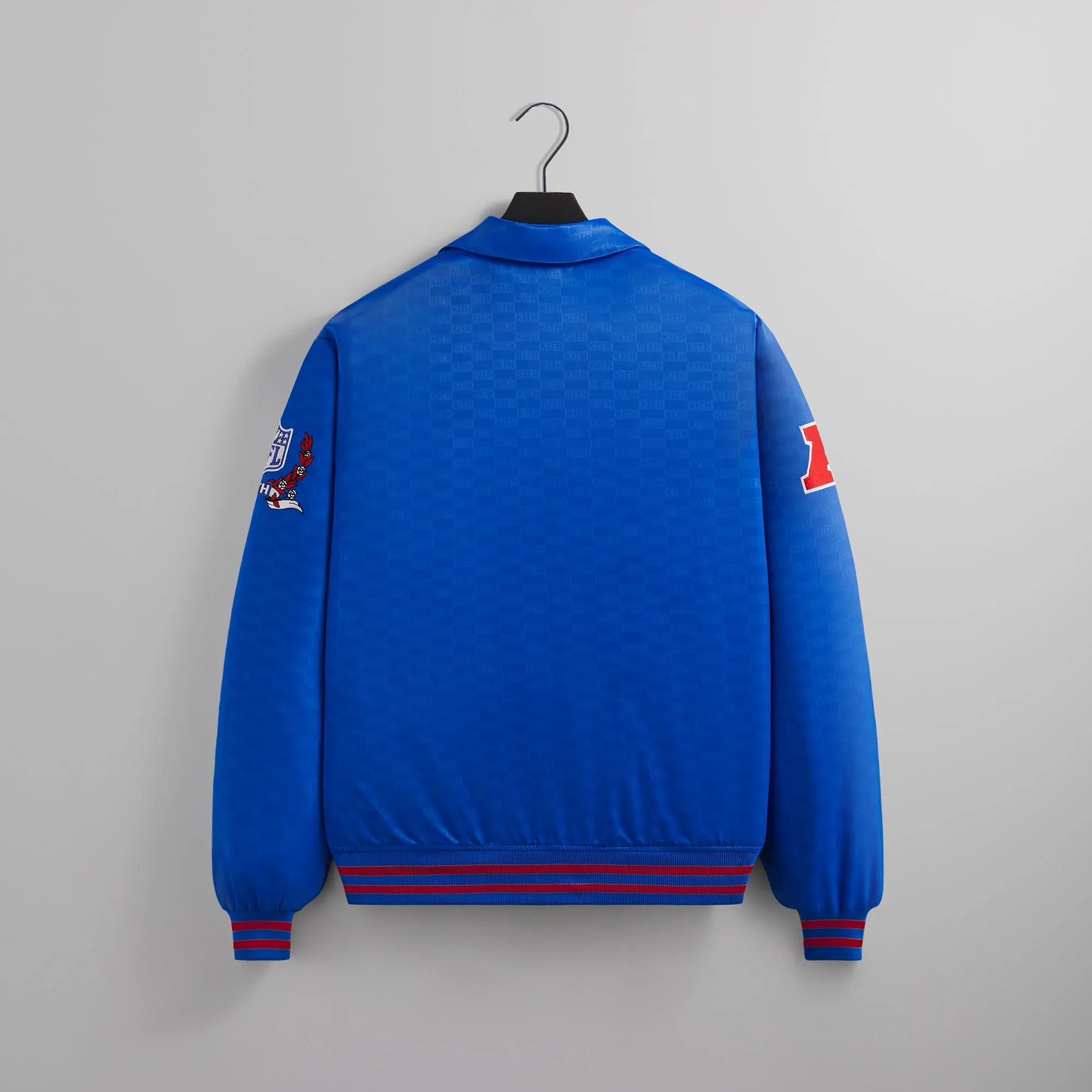 Kith for the NFL: Bills Satin Bomber Jacket - Cyclone sold by Kith product image thumbnail 2