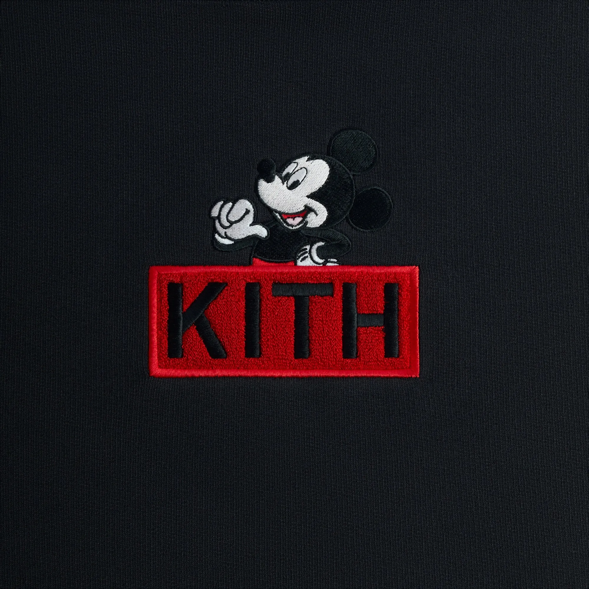 Disney | Kith for Mickey & Friends Cyber Monday Mickey Classic Logo Hoodie - Black sold by Kith product image thumbnail 3