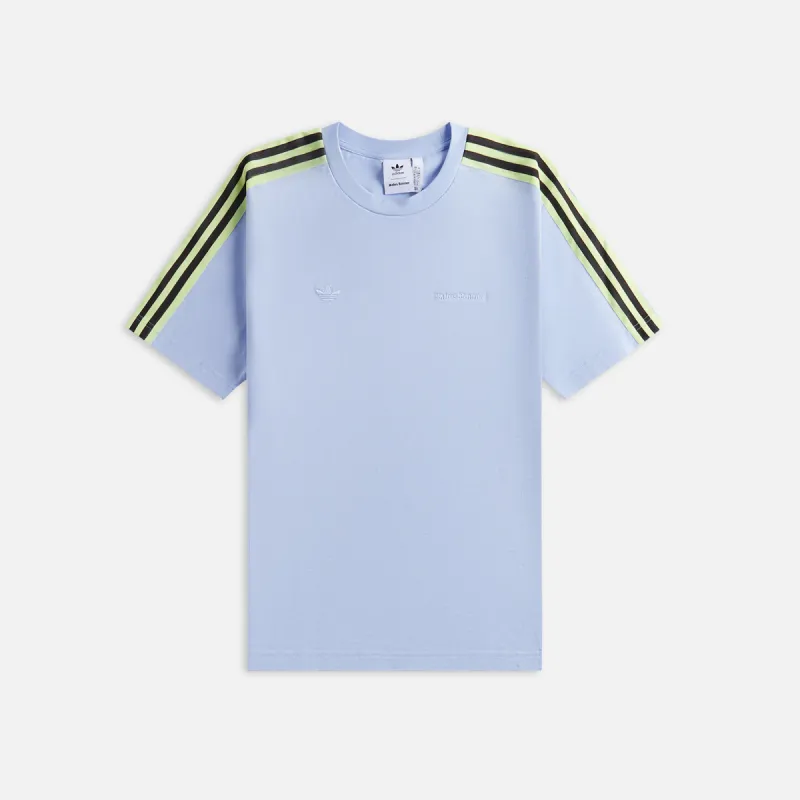 adidas Originals by Wales Bonner Tee - Lime / Sky Blue sold by Kith