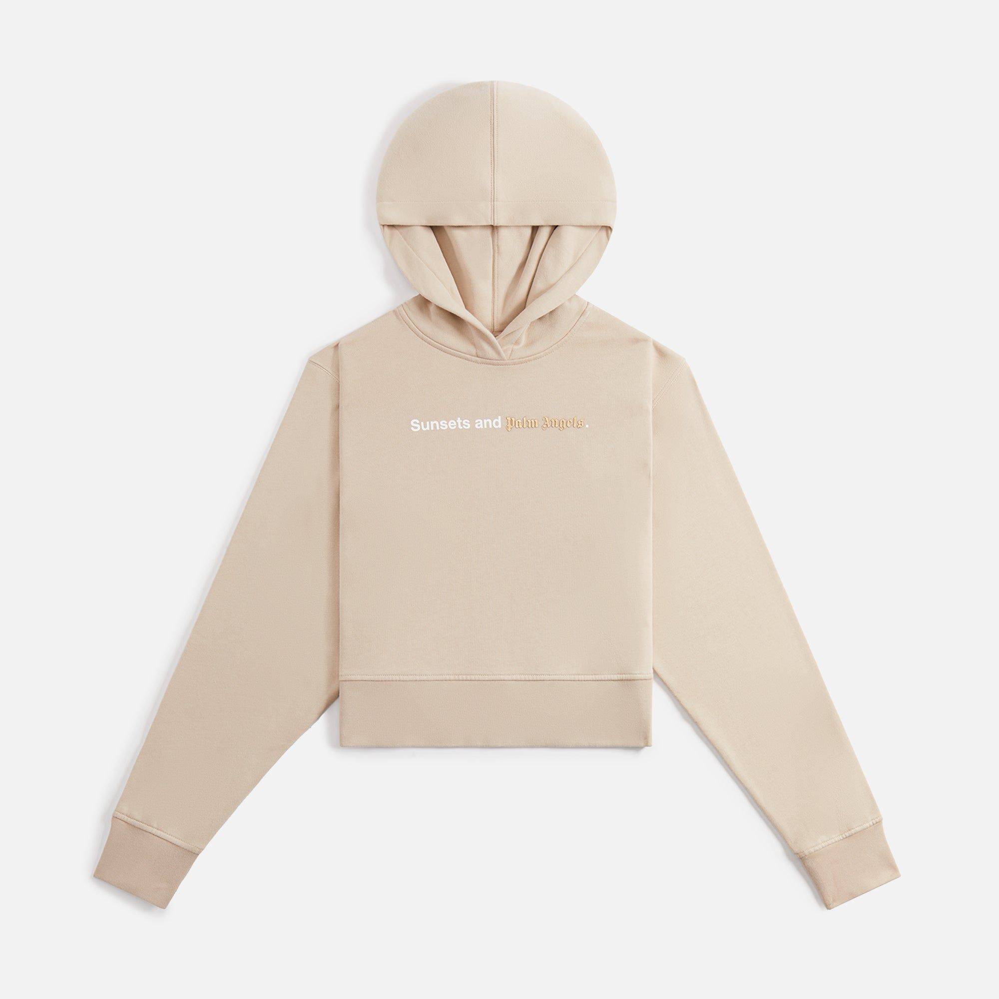 Palm Angels Senset Fitted Hoodie - Beige sold by Kith