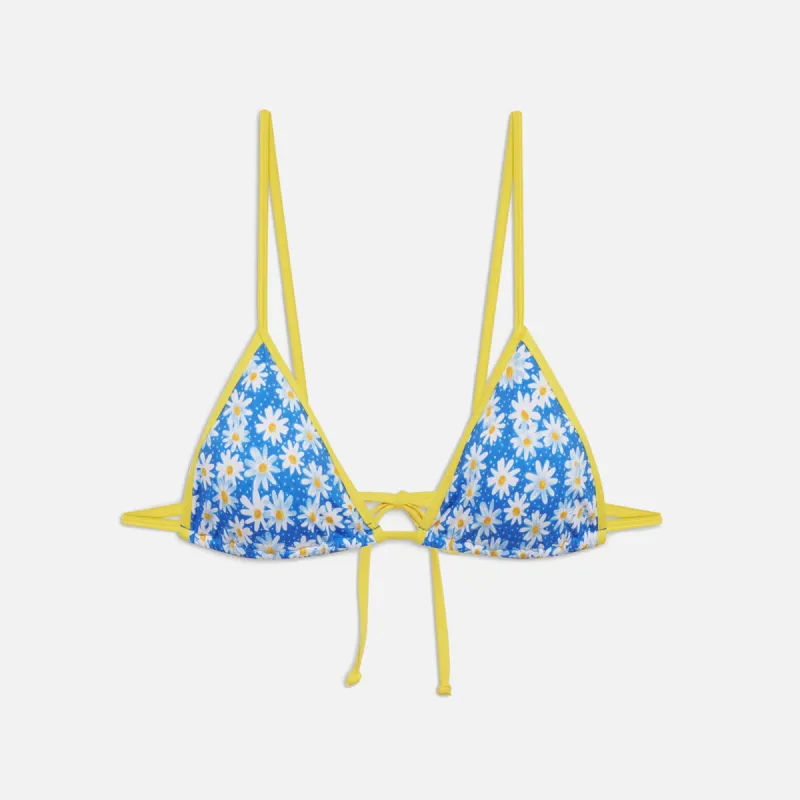 Frankies Bikinis Lumia Top - Blue Daisy made by Kith