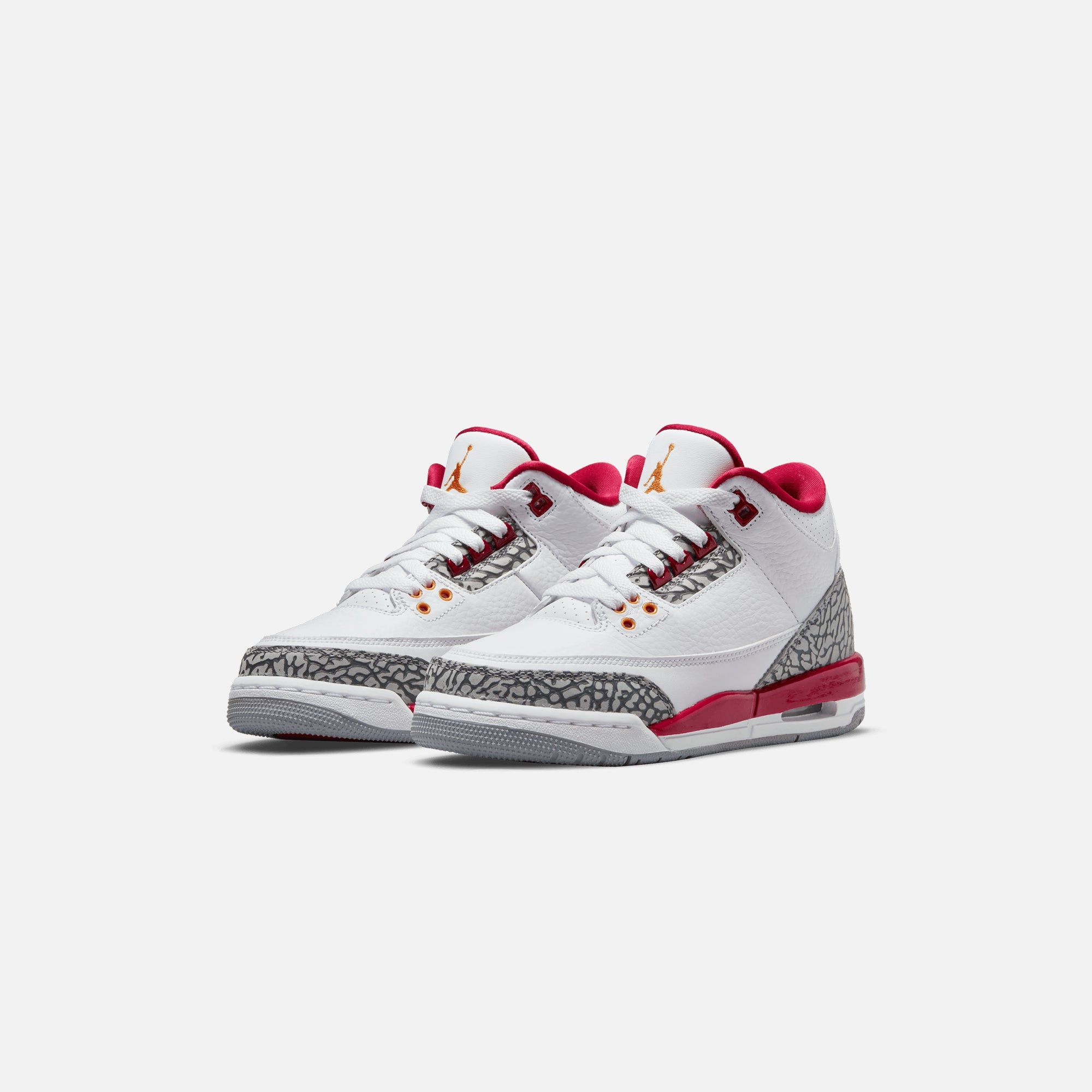 Nike GS Air Jordan 3 Retro - White / Light Curry / Cardinal Red sold by Kith product image thumbnail 2