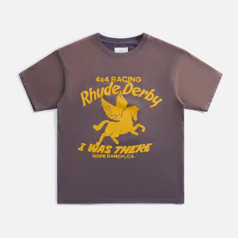 Rhude Derby Tee - Vintage Grey sold by Kith