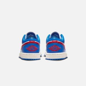 Nike WMNS Air Jordan 1 Low - Sport Blue / Gym Red / White / Sail sold by Kith