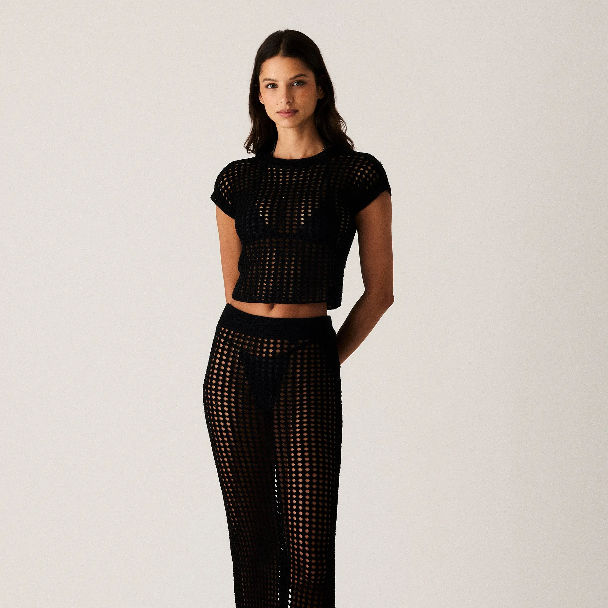 Kith Women Rhea Knit Tee - Black sold by Kith product image thumbnail 2