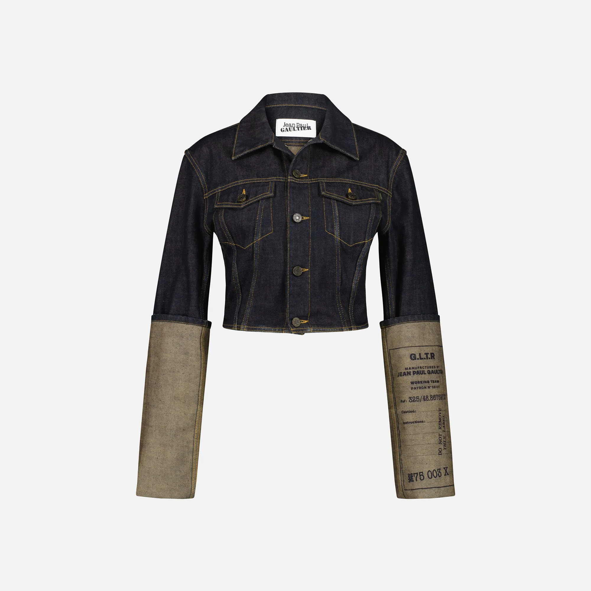 Jean Paul Gaultier Denim Jacket with 325 - Indigo sold by Kith