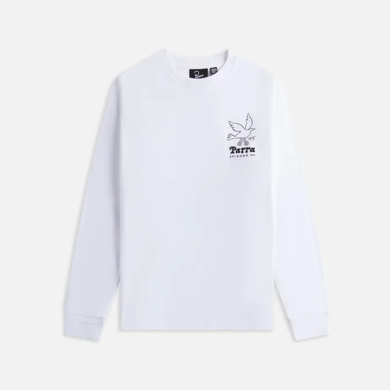 by Parra Chair Pencil Long Sleeve Tee - White sold by Kith