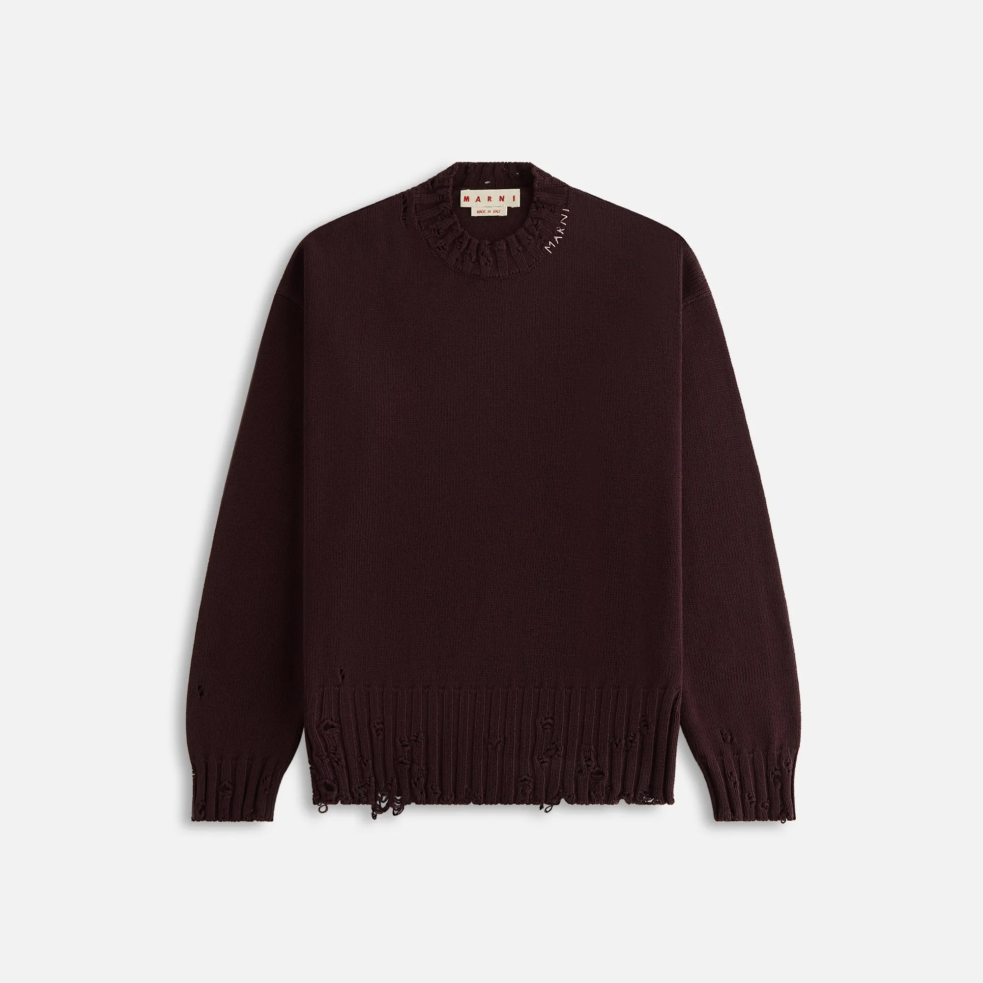 Marni Disheveled Sweater - Dark Raisin sold by Kith