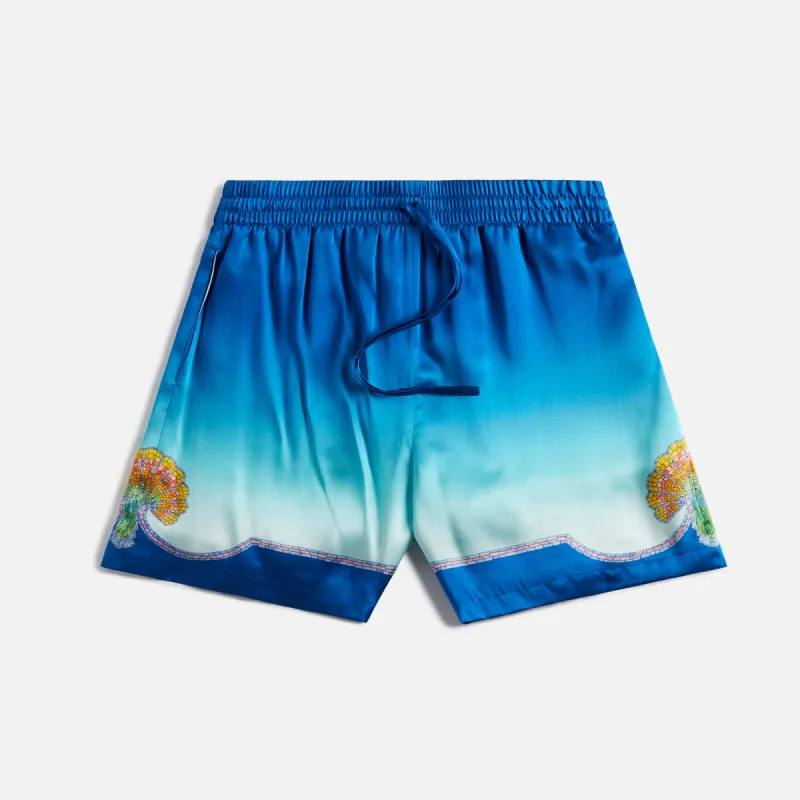 Casablanca Silk Shorts With Drawstrings - Coguillage Colore sold by Kith