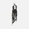 The Attico Lace Mini Dress - Black sold by Kith