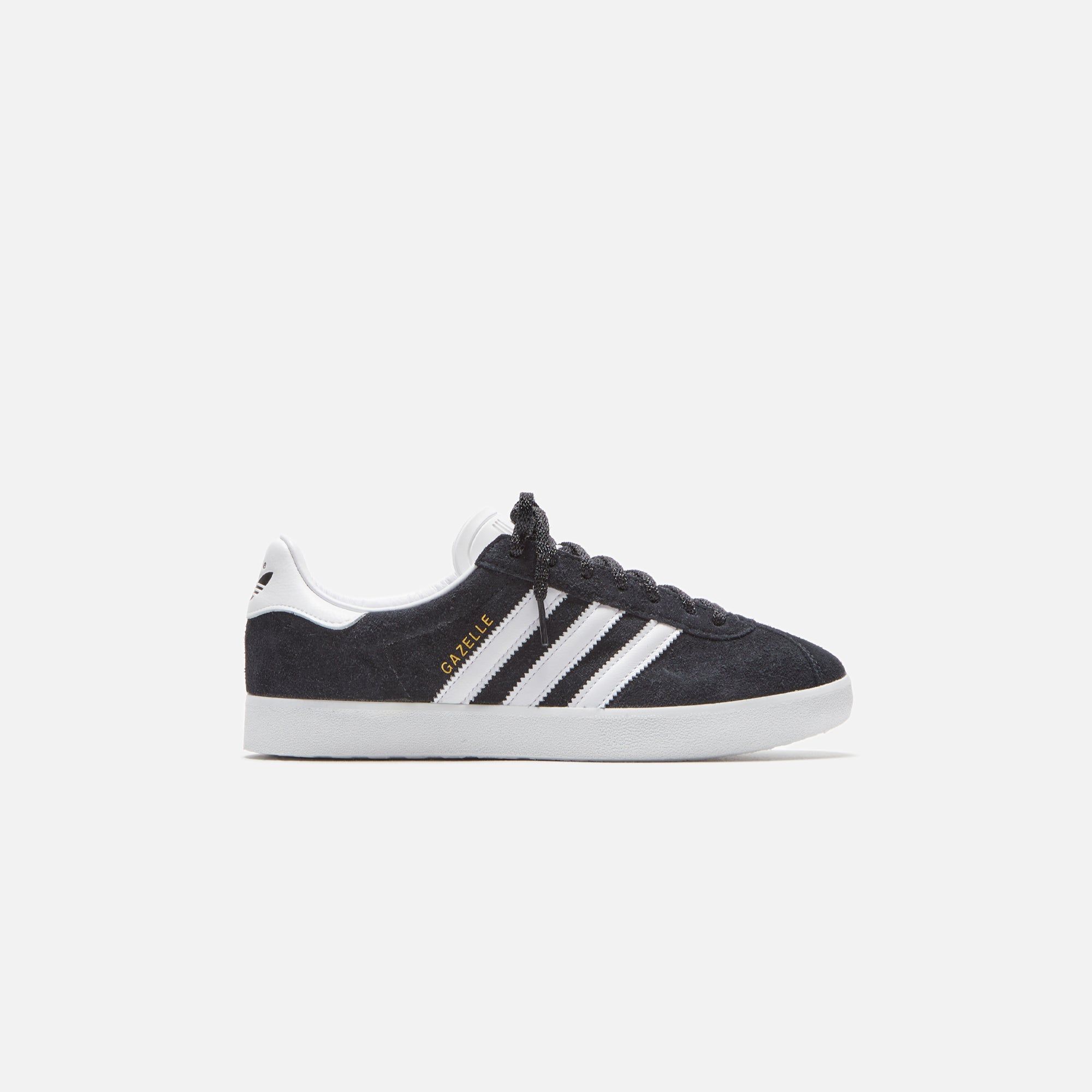 adidas Gazelle 85 - Core Black / White / Gold sold by Kith