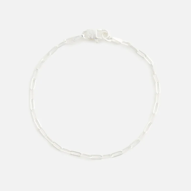 Hatton Labs Paper Clip Bracelet S - Silver sold by Kith