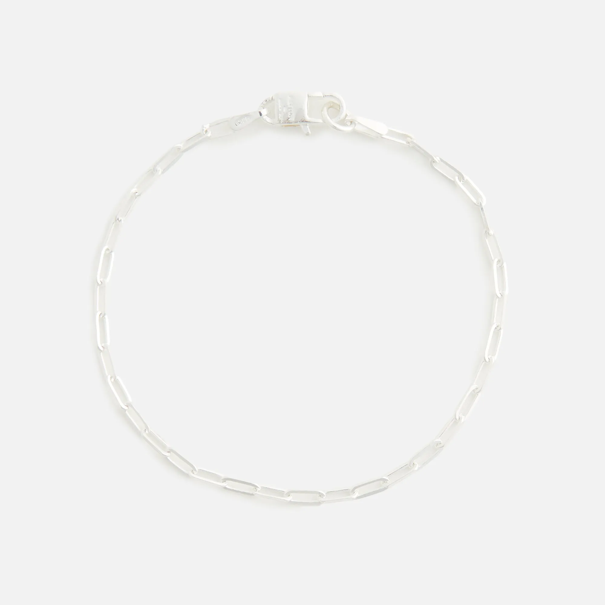 Hatton Labs Paper Clip Bracelet S - Silver sold by Kith