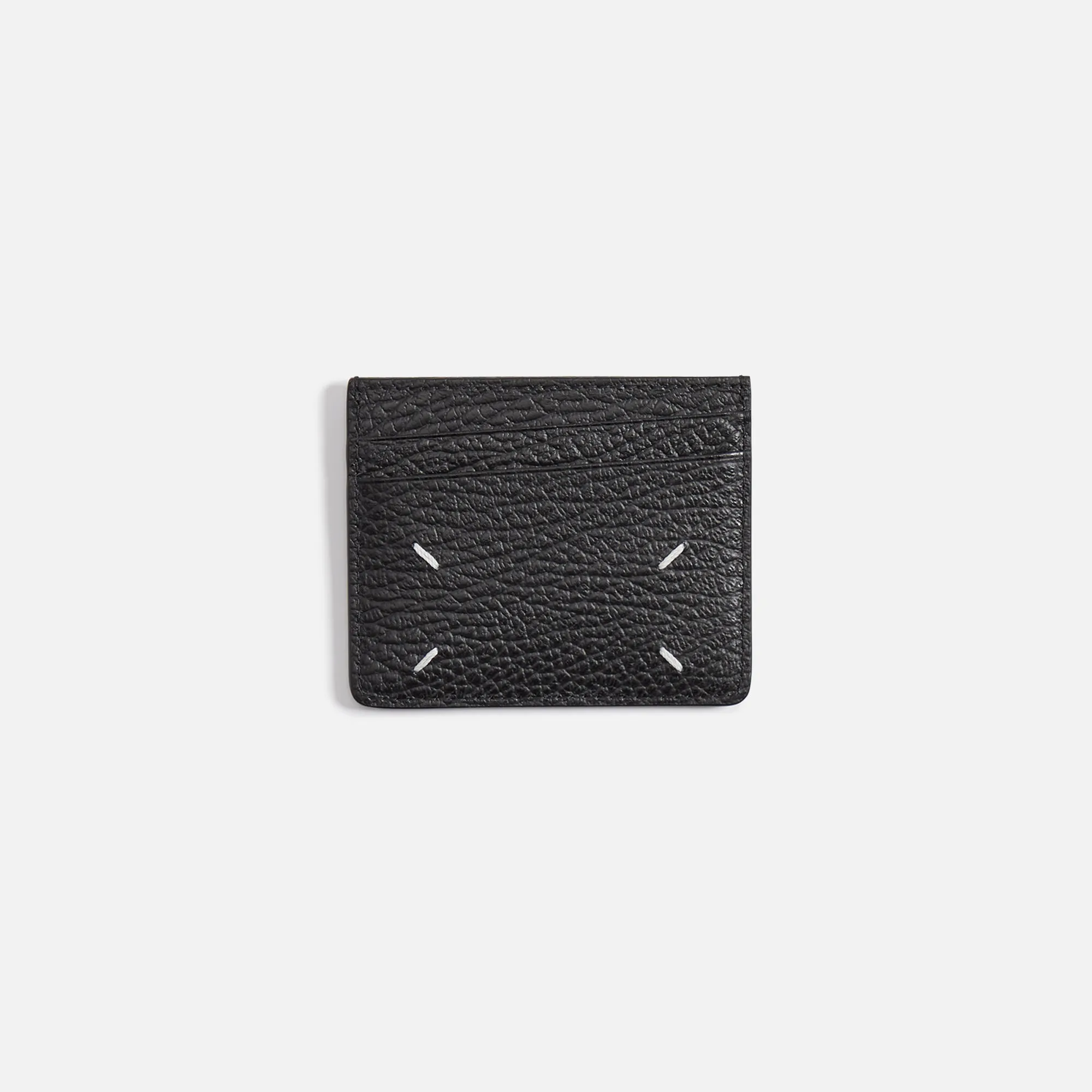 Margiela Card Holder Slim 6CC Wisteria - Black sold by Kith
