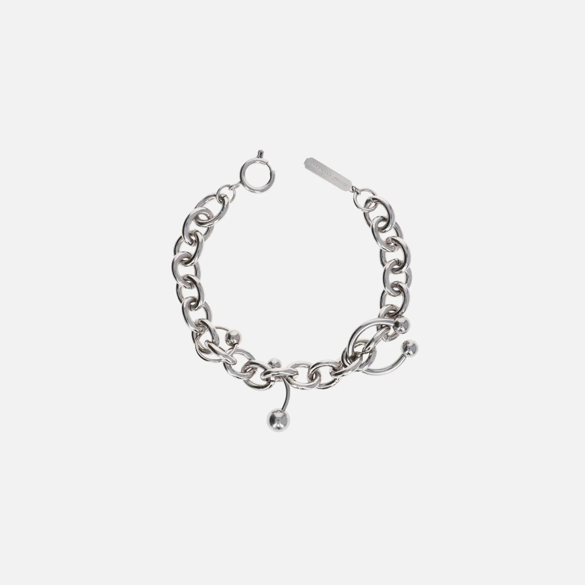 Justine Clenquet Holly Pearl Bracelet - Palladium sold by Kith