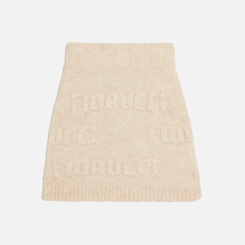 Fiorucci Modern Logo Skirt - Cream sold by Kith