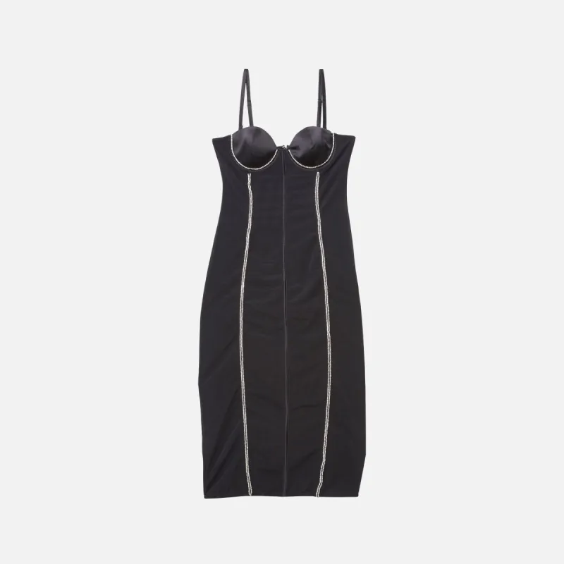 Fleur du Mal Brilliant Mesh Bustier Dress - Black made by Fleur du Mal