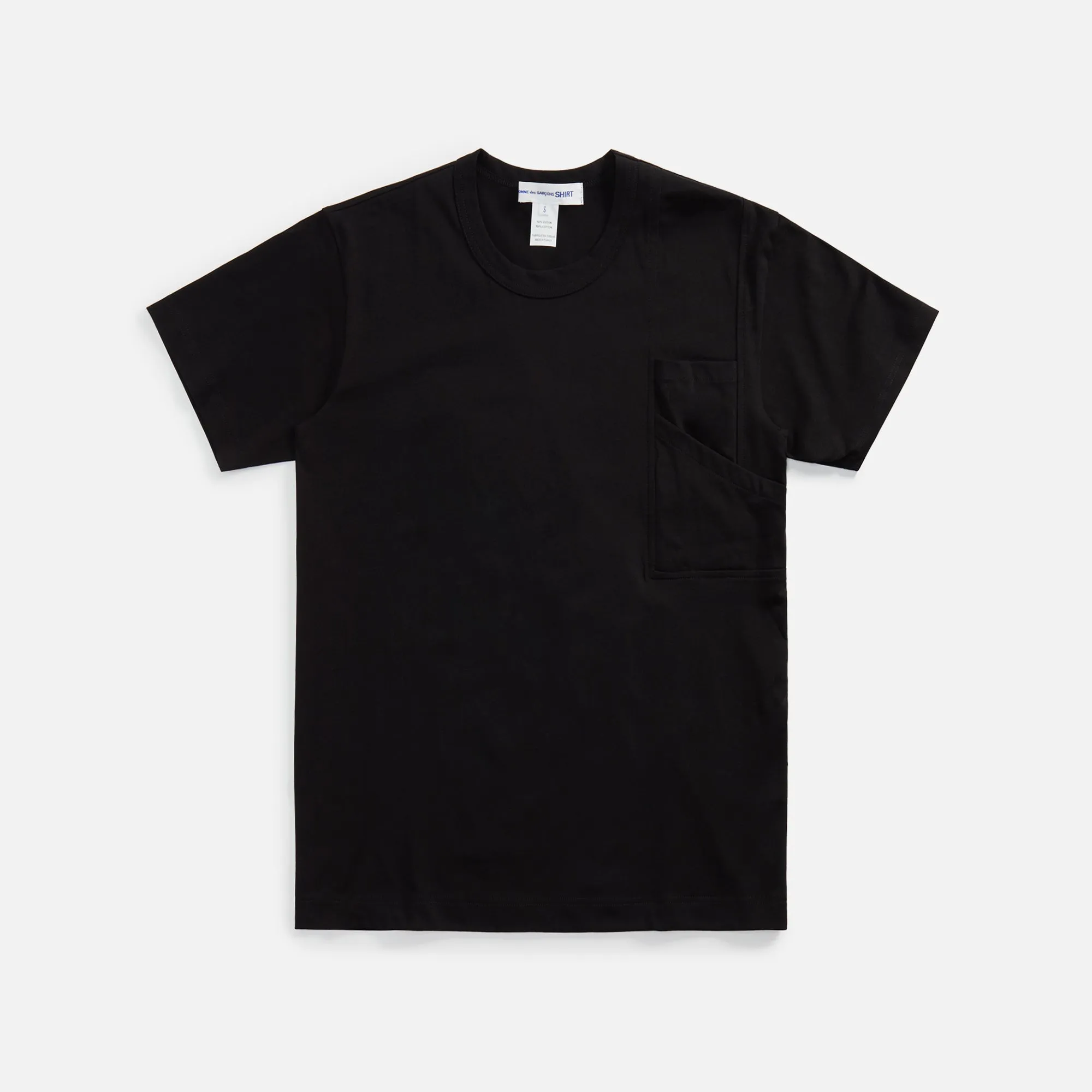 Comme des Garcons Cotton Jersey Tee - Black sold by Kith