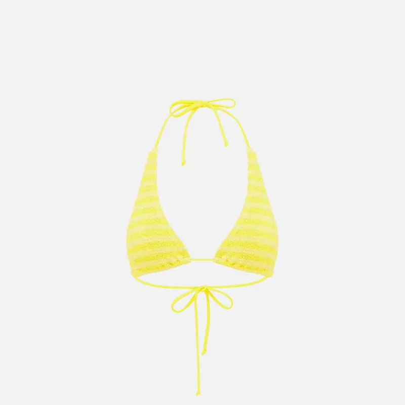 Bond-Eye Sofie Triangle - Limonchello Stripe sold by Kith