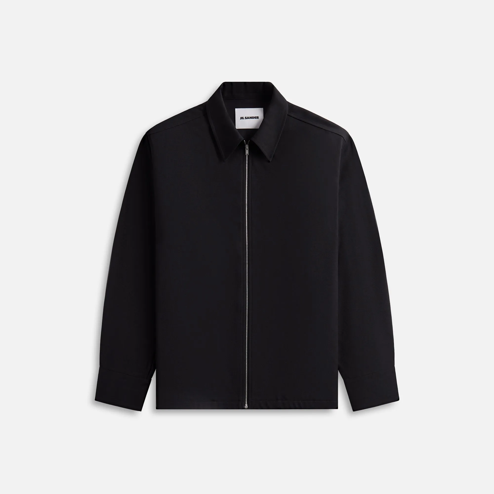 Jil Sander Recycled Polyester Gabardine Zip Jacket - Black sold by Kith