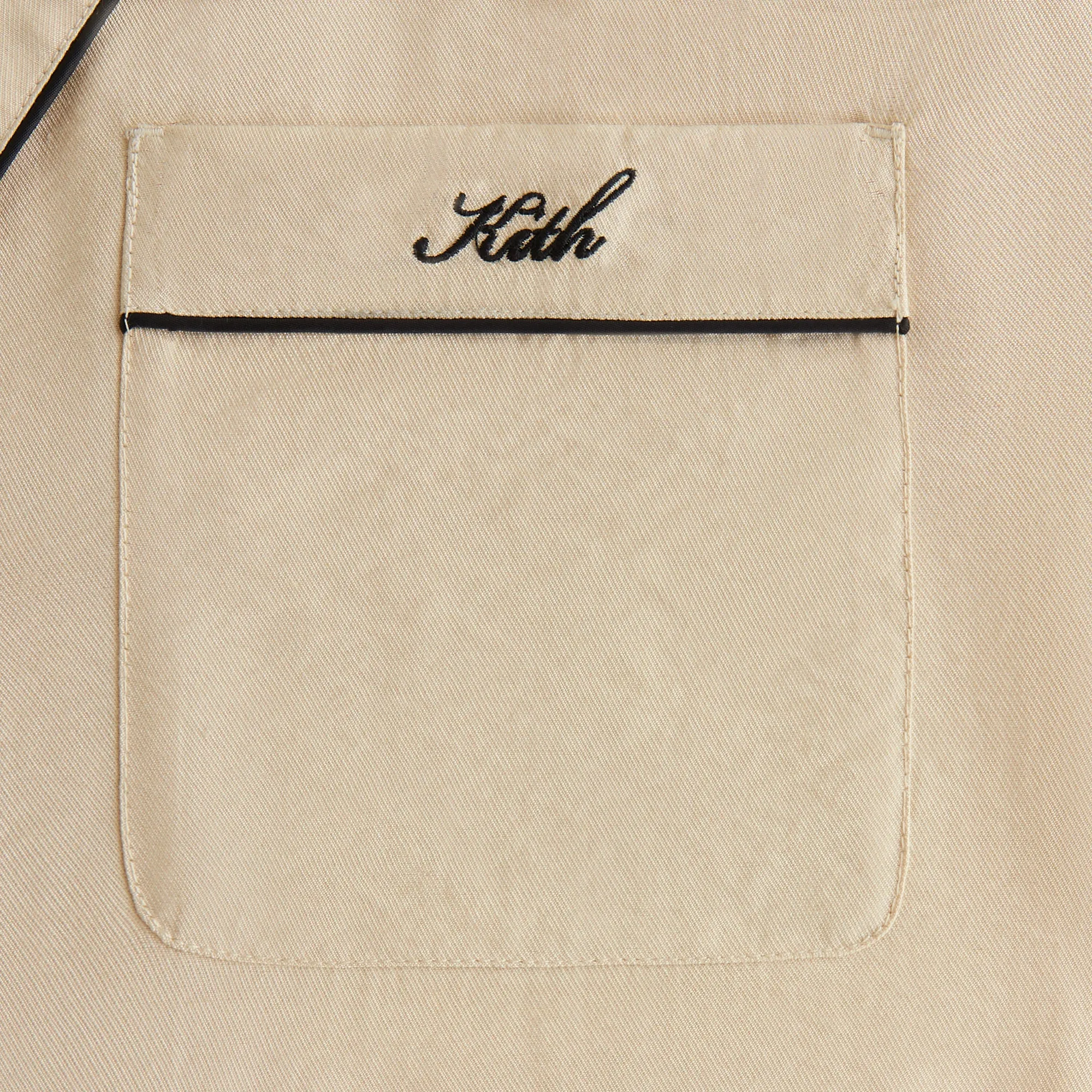 Kith Women Elena II Snap Front Shirt - Oat sold by Kith product image thumbnail 5