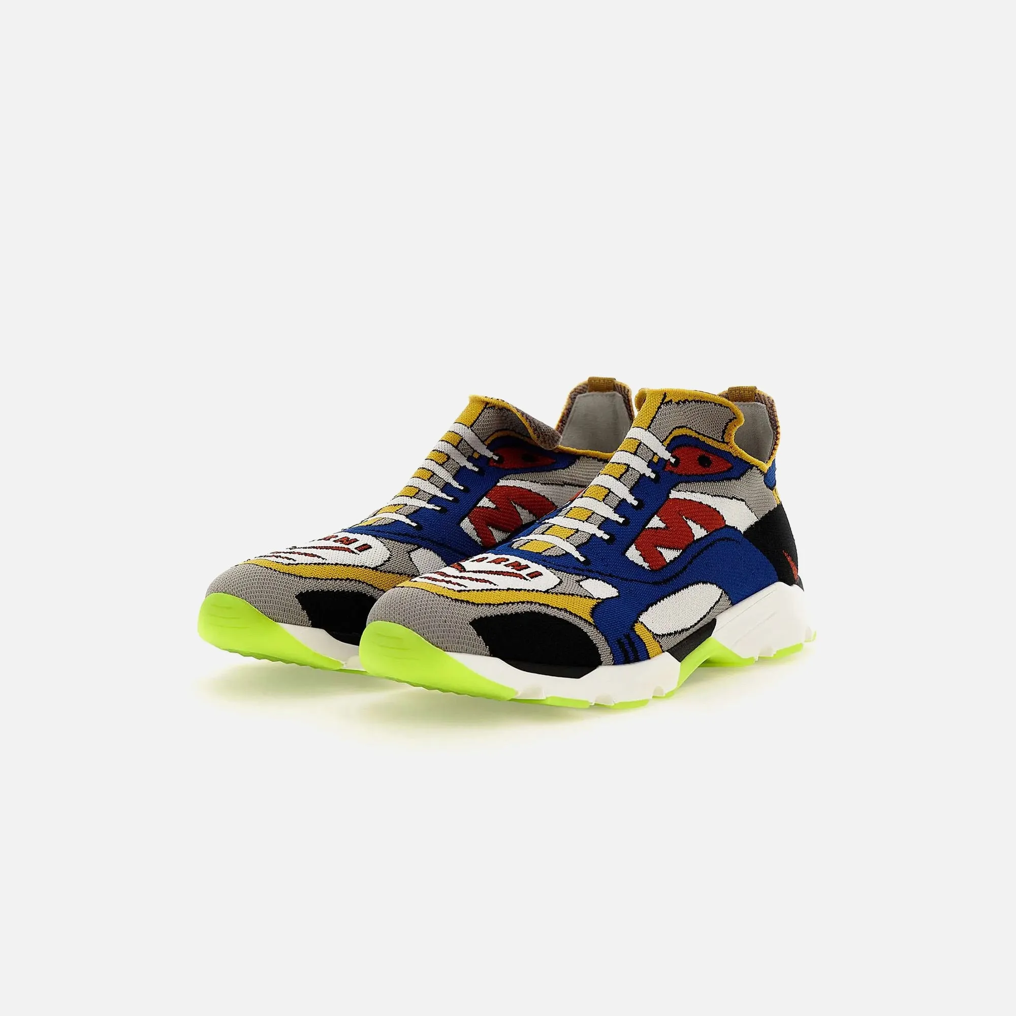 Marni Sneakers - New Jacquard Blue / White / Red sold by Kith product image thumbnail 2