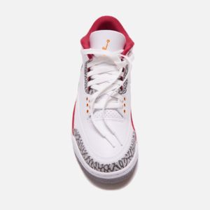 Nike Air Jordan 3 Retro - White / Light Curry / Cardinal Red sold by Kith