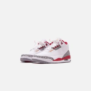 Nike Air Jordan 3 Retro - White / Light Curry / Cardinal Red sold by Kith