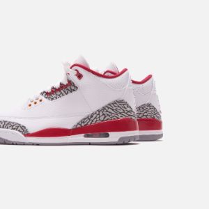 Nike Air Jordan 3 Retro - White / Light Curry / Cardinal Red sold by Kith