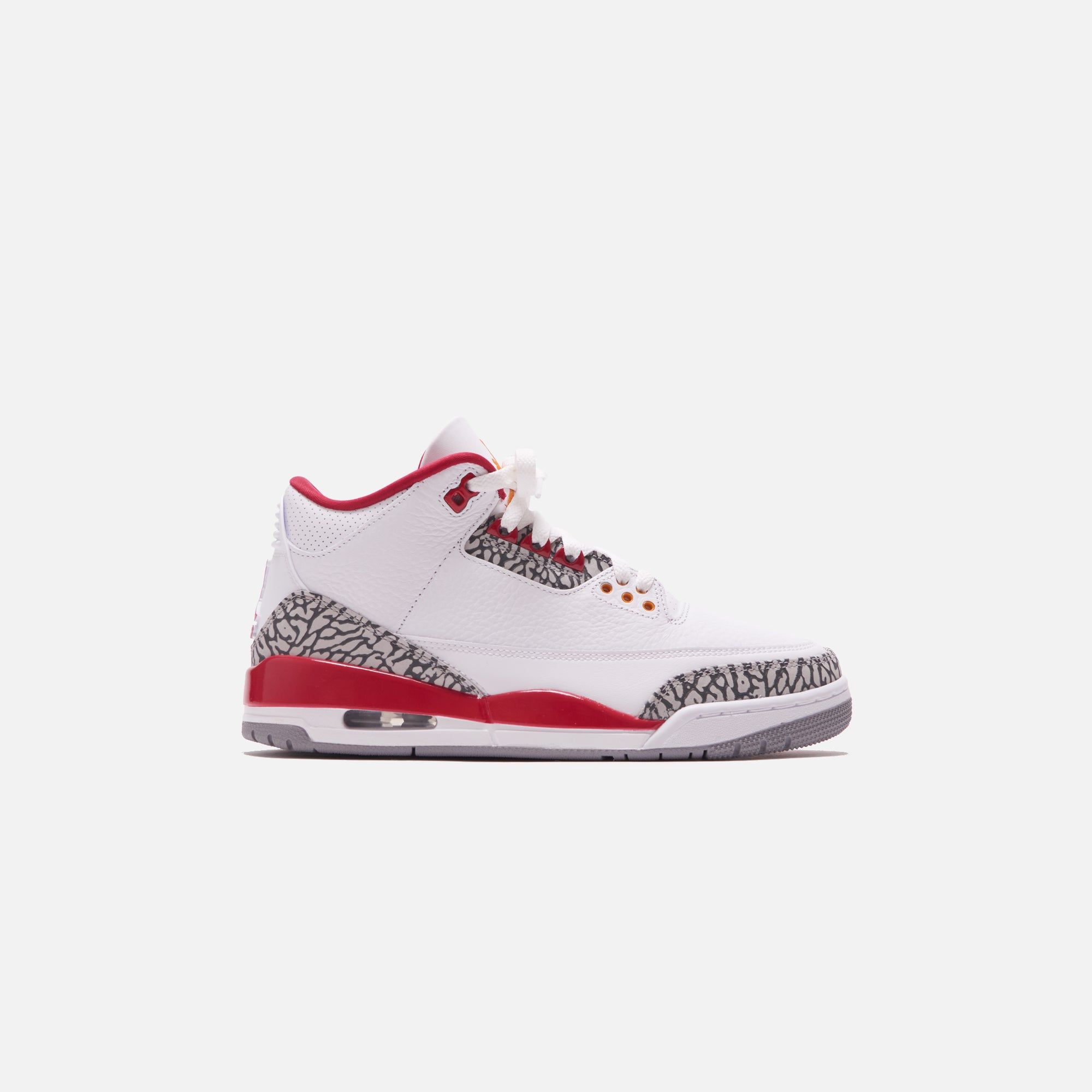 Nike Air Jordan 3 Retro - White / Light Curry / Cardinal Red sold by Kith
