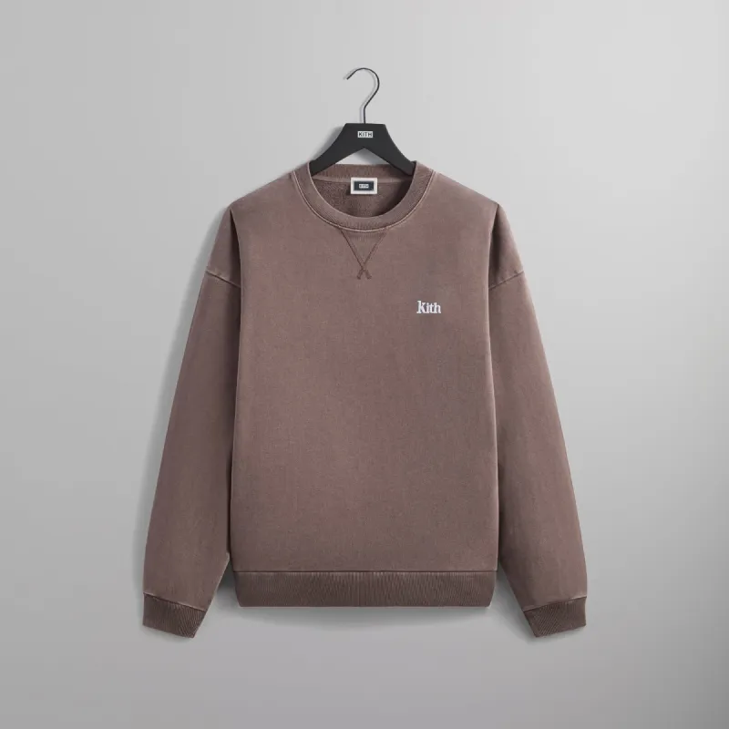 Kith Crystal Wash Interlock Vintage Crewneck - Haze | Parallel