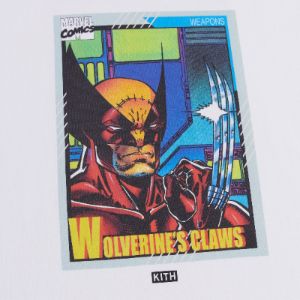 Marvel | Kith for X-Men Wolverine Card Vintage Tee - White sold by Kith