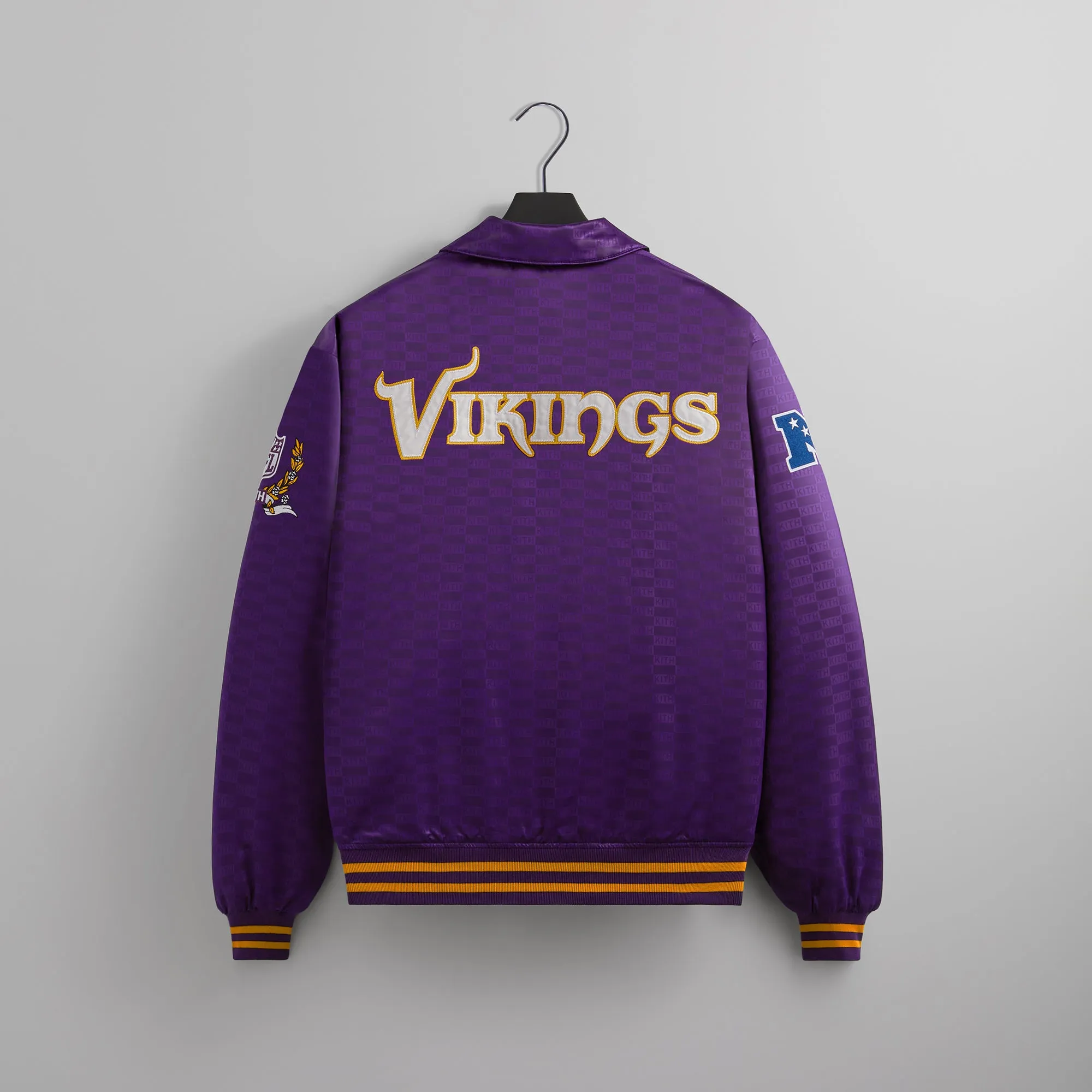 Kith for the NFL: Vikings Satin Bomber Jacket - Cover sold by Kith product image thumbnail 2