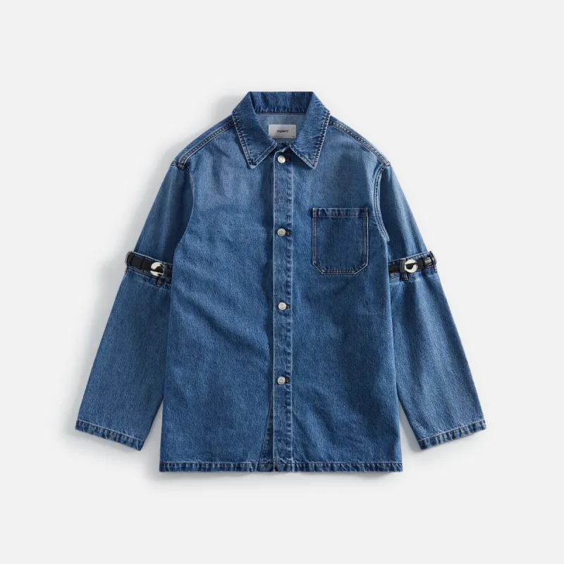 Coperni Open Elbow Jacket - Washed Blue sold by Kith