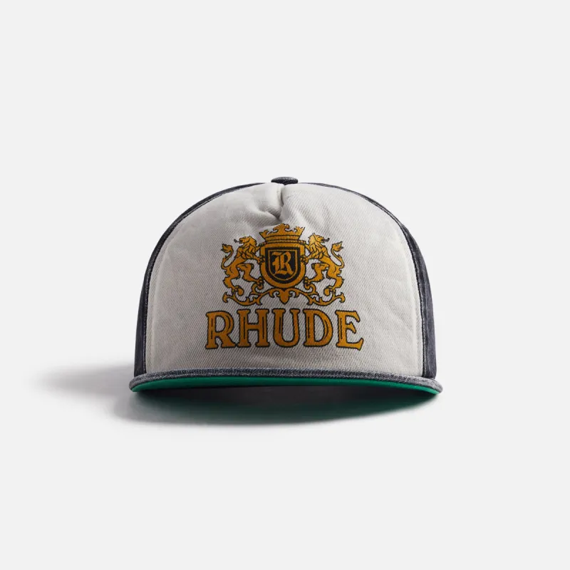 Rhude Structured Hat 3 - Black / Cream sold by Kith