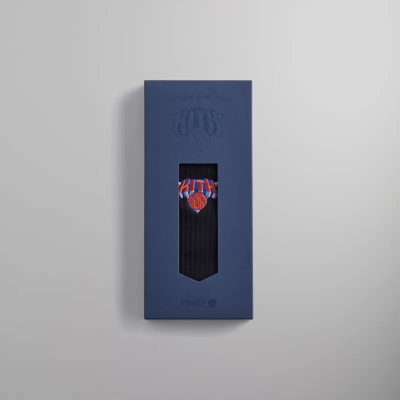 Kith & Stance for the New York Knicks Logo Socks - Black sold by Kith